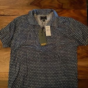 Todd Snyder navy batik polo